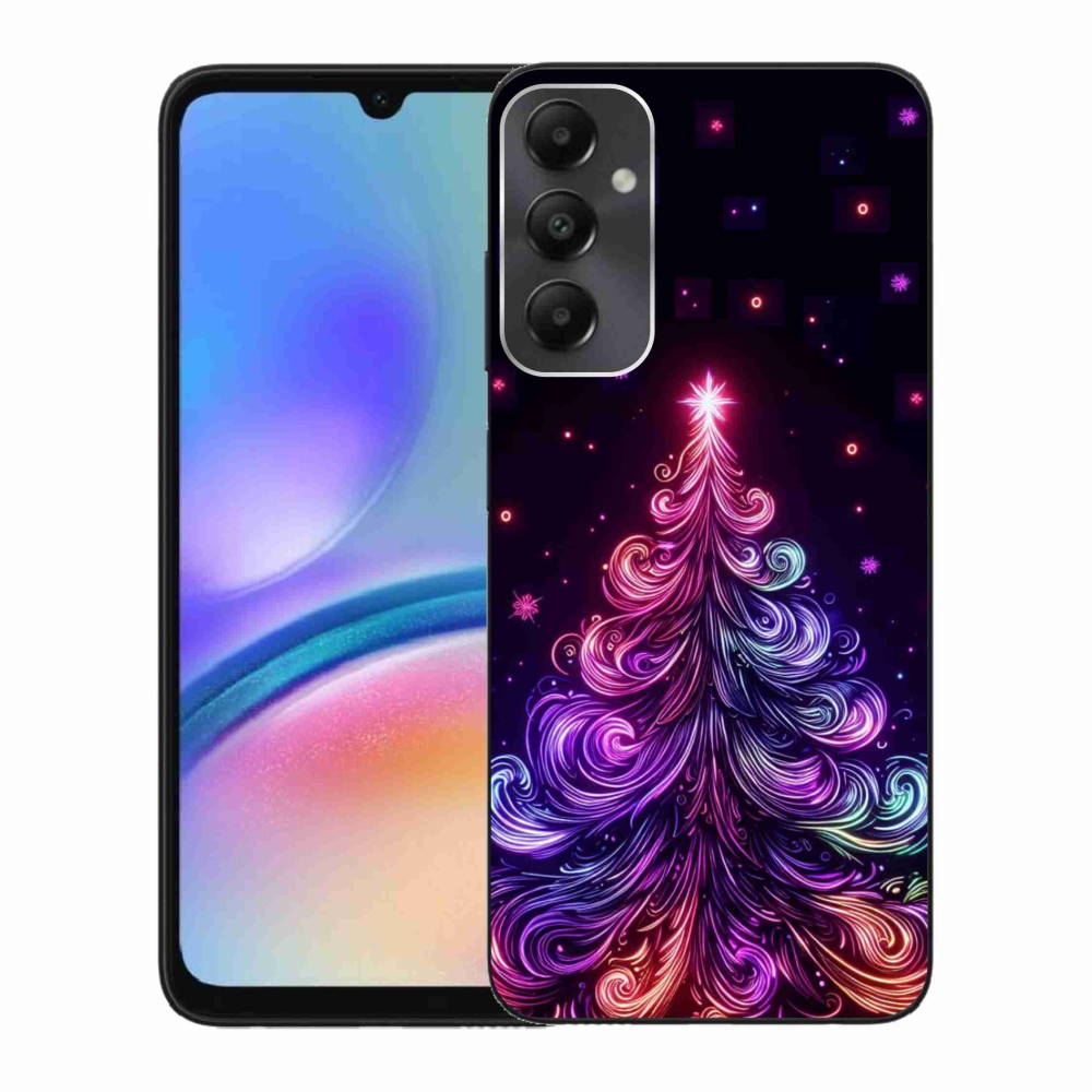 Gelový kryt mmCase na Samsung Galaxy A05s - neonový vánoční stromek 1