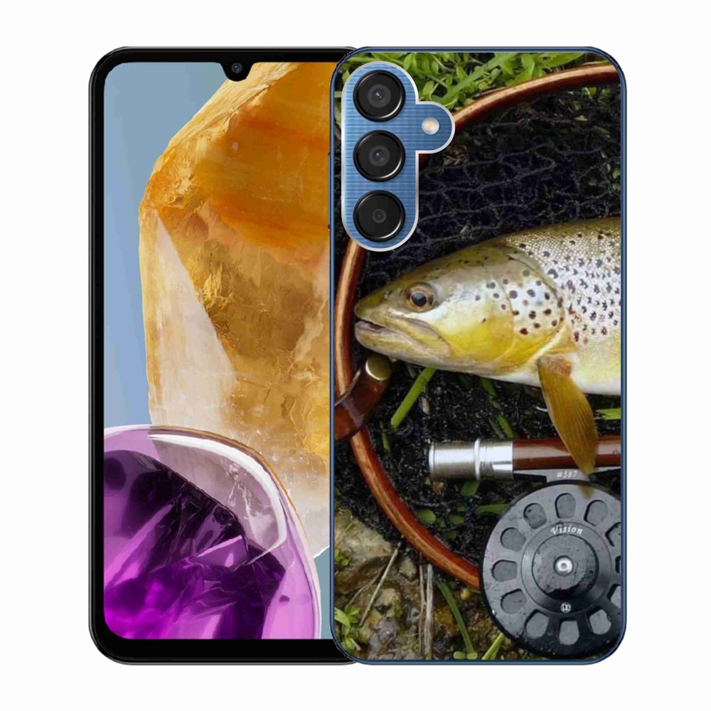 Gelový obal mmCase na Samsung Galaxy M15 5G - pstruh 2