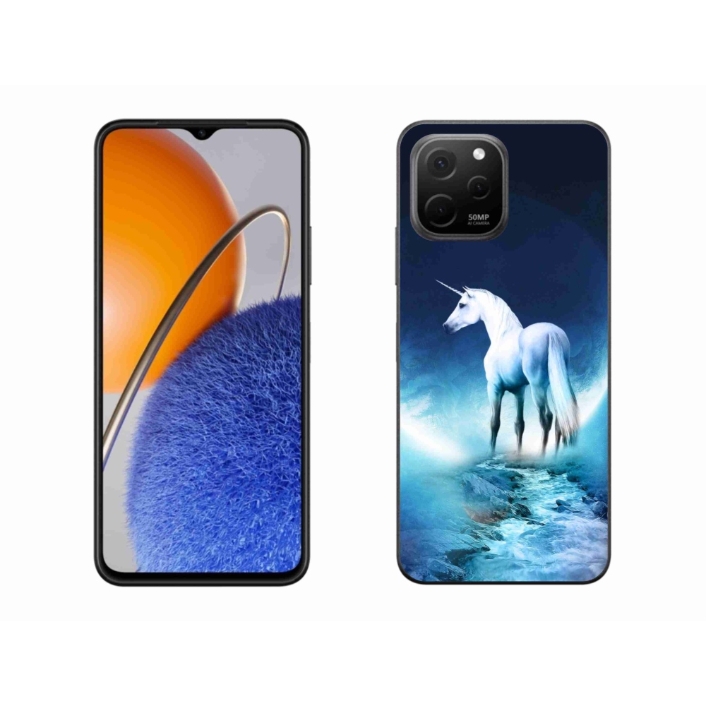Gelový kryt mmCase na Huawei Nova Y61 - bílý jednorožec