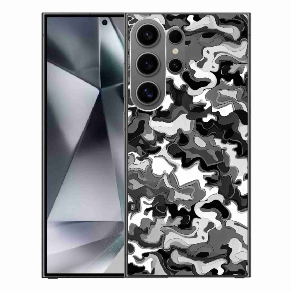 Gelový kryt mmCase na Samsung Galaxy S24 Ultra - maskáčový vzor 3