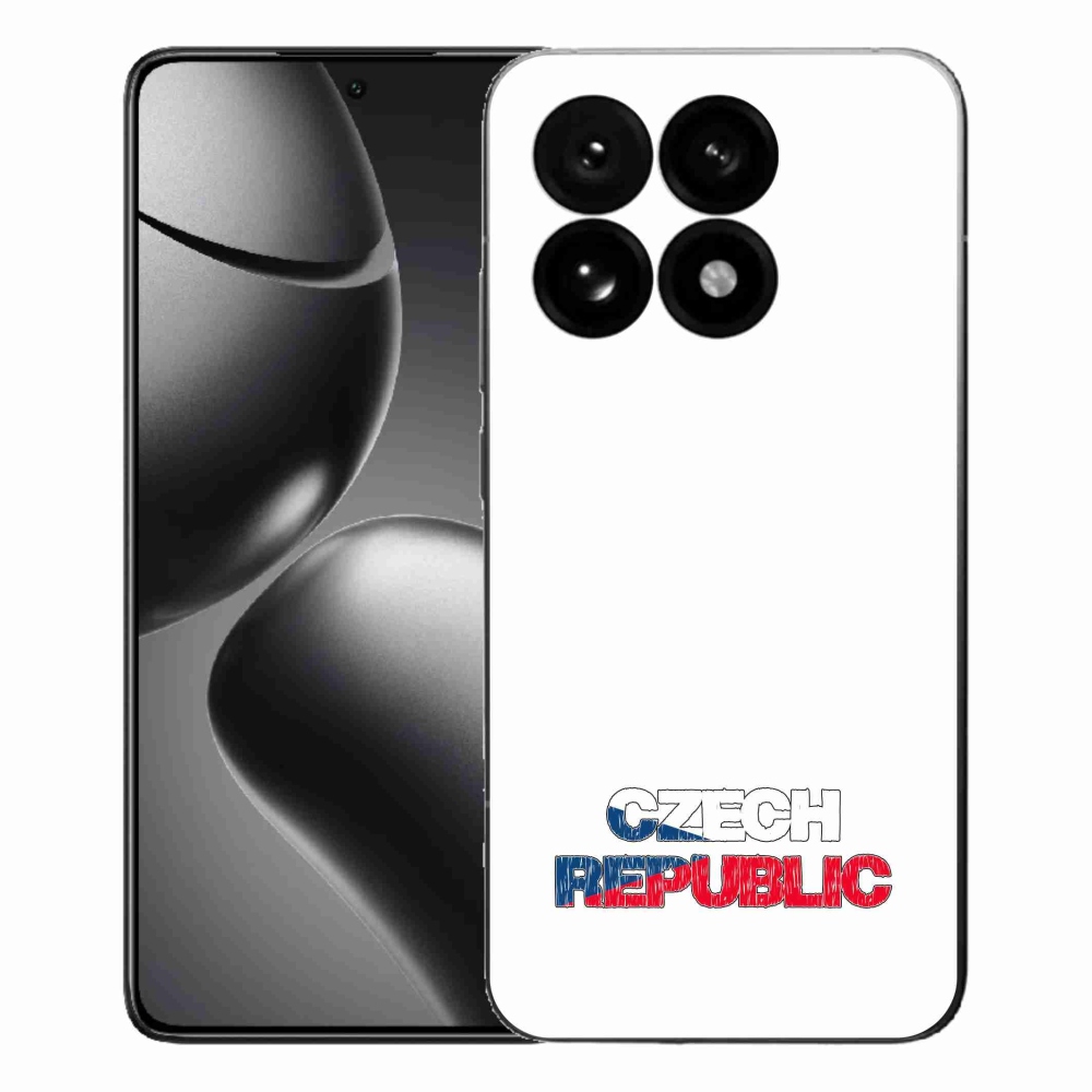 Gelový kryt mmCase na Xiaomi 15T - Czech Republic bílé pozadí