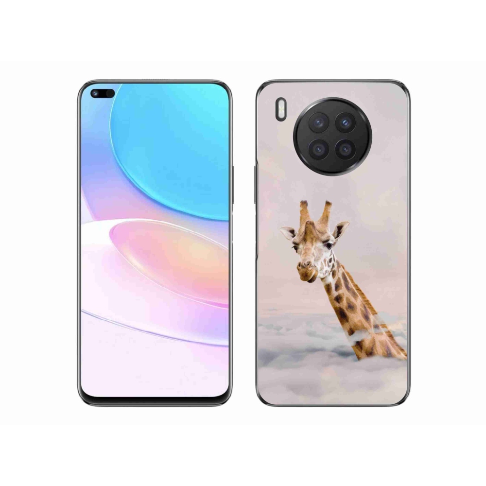 Gelový kryt mmCase na Honor 50 Lite - žirafa v oblacích