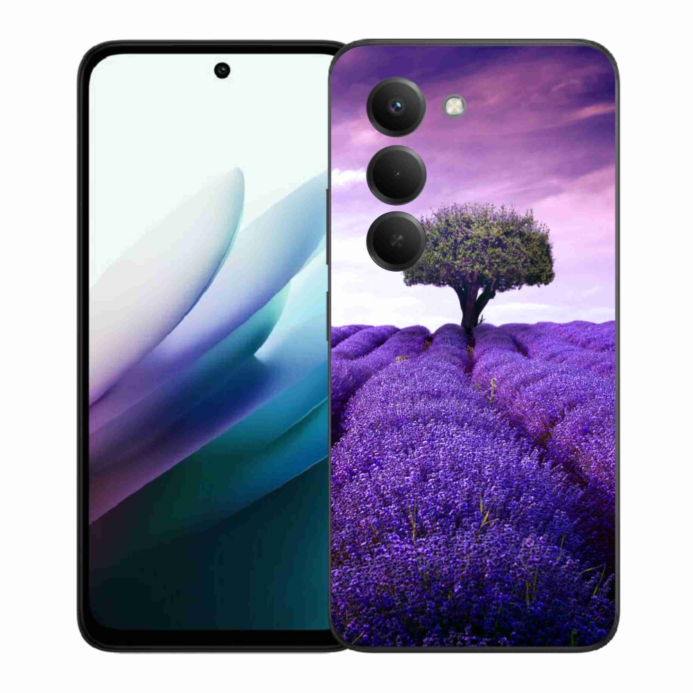 Gelový kryt mmCase na Xiaomi Redmi 15 4G/5G (171mm) - levandulová louka