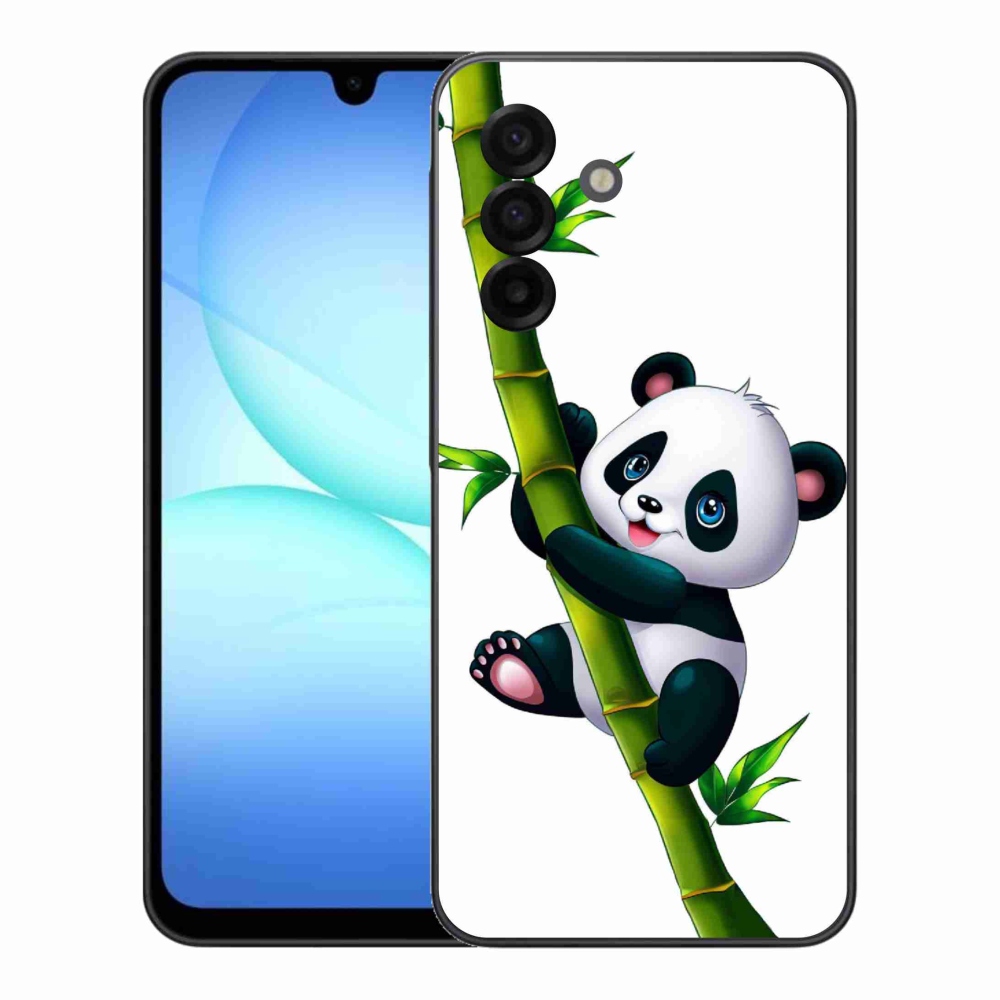 Gelový kryt mmCase na Samsung Galaxy A17 4G/5G - panda na bambusu