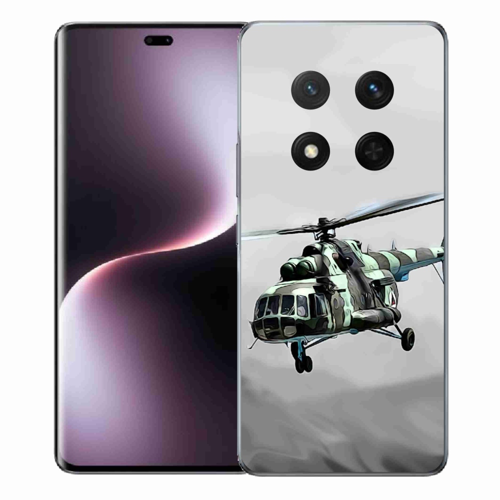 Gelový kryt mmCase na Honor Magic 7 Lite 5G - vojenský vrtulník
