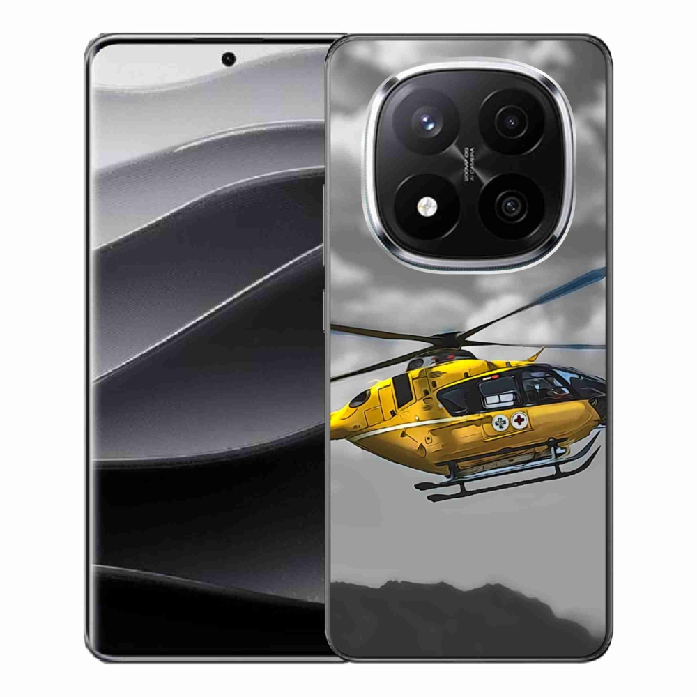 Gelový kryt mmCase na Xiaomi Redmi Note 14 Pro+ 5G - žlutá helikoptéra