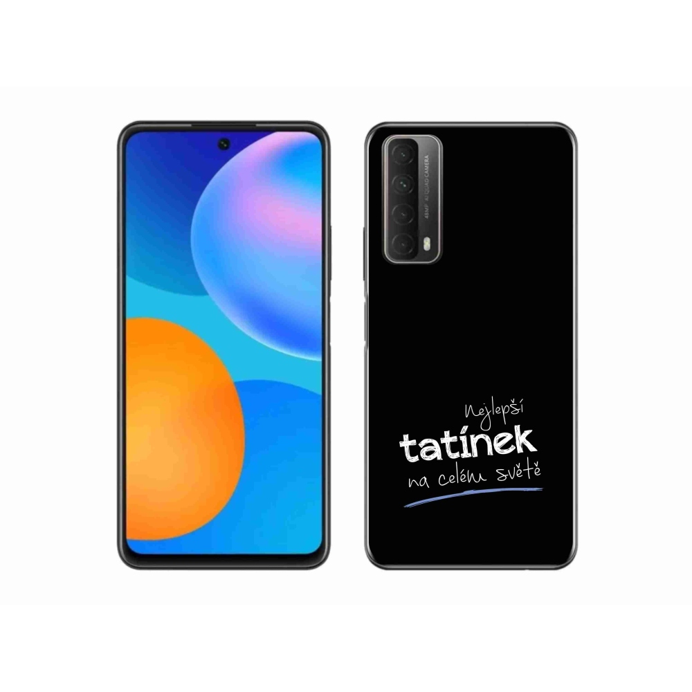Gelový kryt mmCase na Huawei P Smart (2021) - nejlepší tatínek 4 černé pozadí