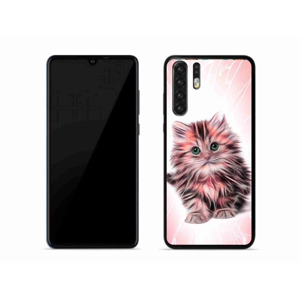 Gelový kryt mmCase na mobil Huawei P30 Pro - roztomilé kotě