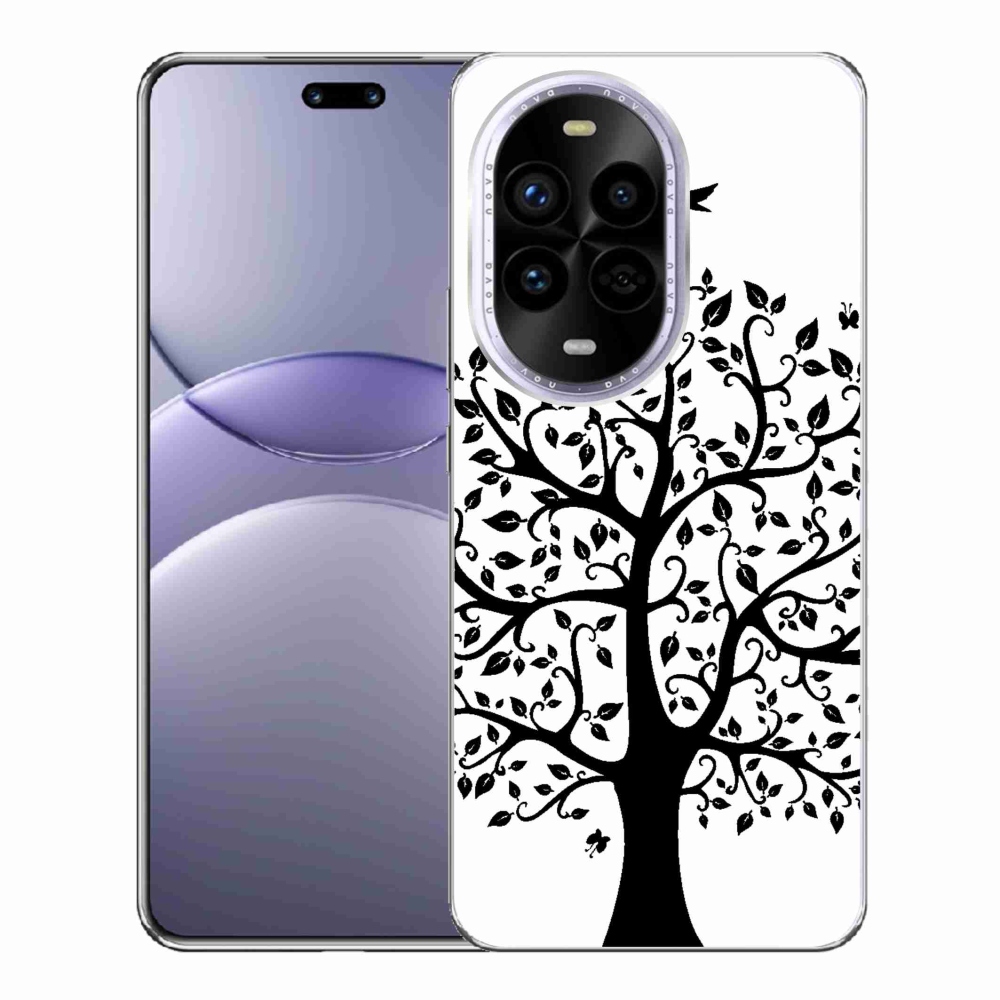 Gelový kryt mmCase na Huawei Nova 13 Pro 5G - černobílý strom