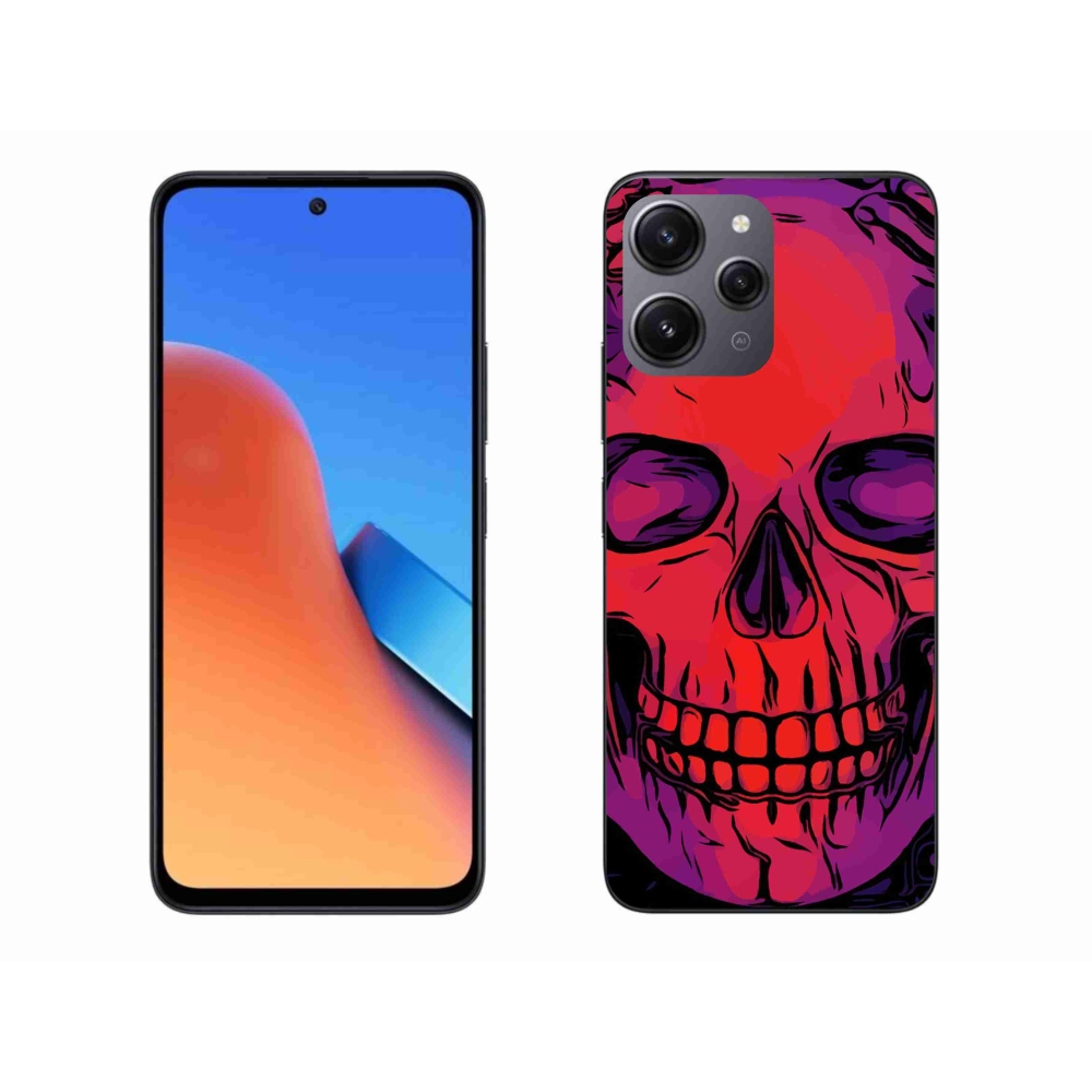 Gelový obal mmCase na Xiaomi Redmi 12 - lebka