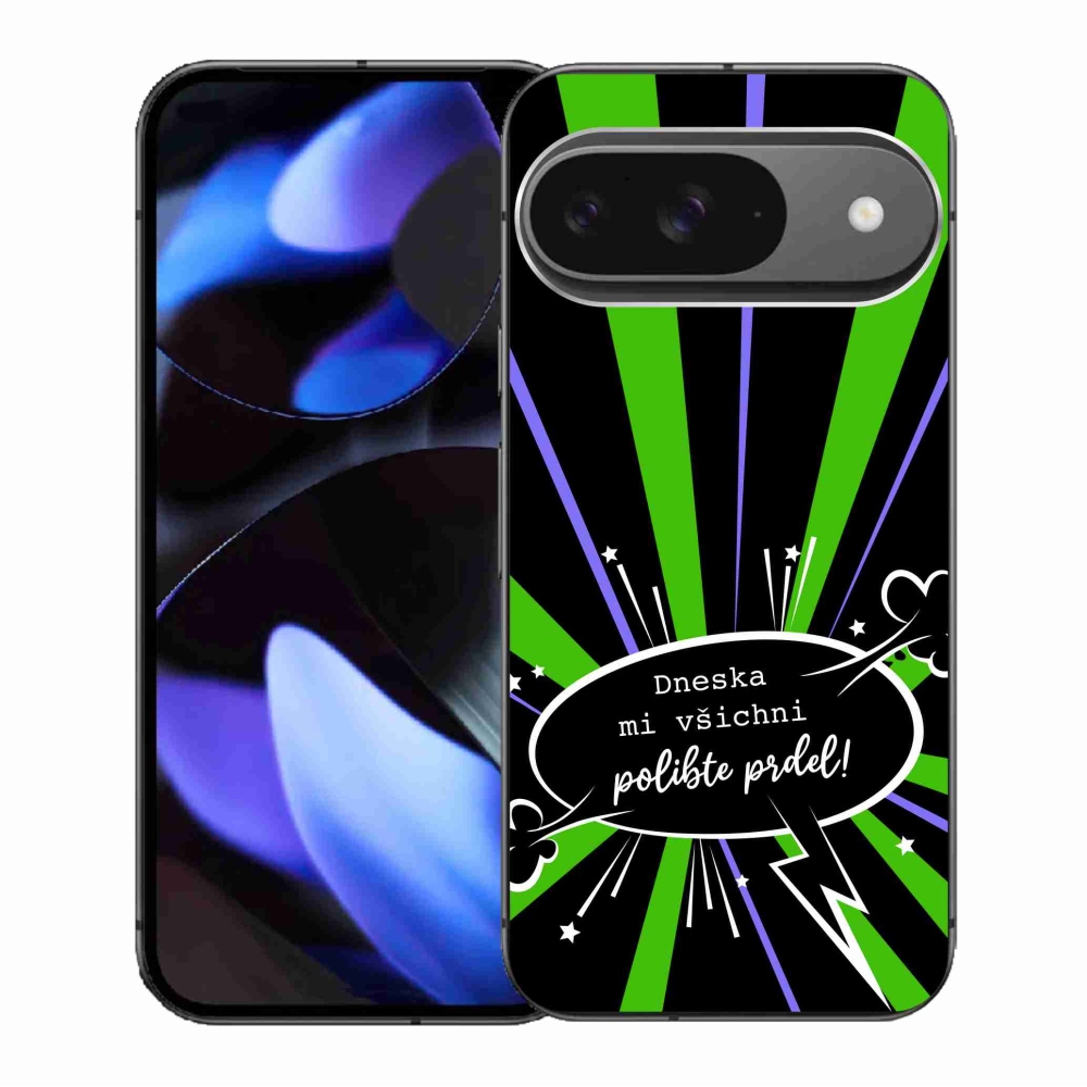 Gelový kryt mmCase na Google Pixel 9/9 Pro - vtipný text 15 černé pozadí