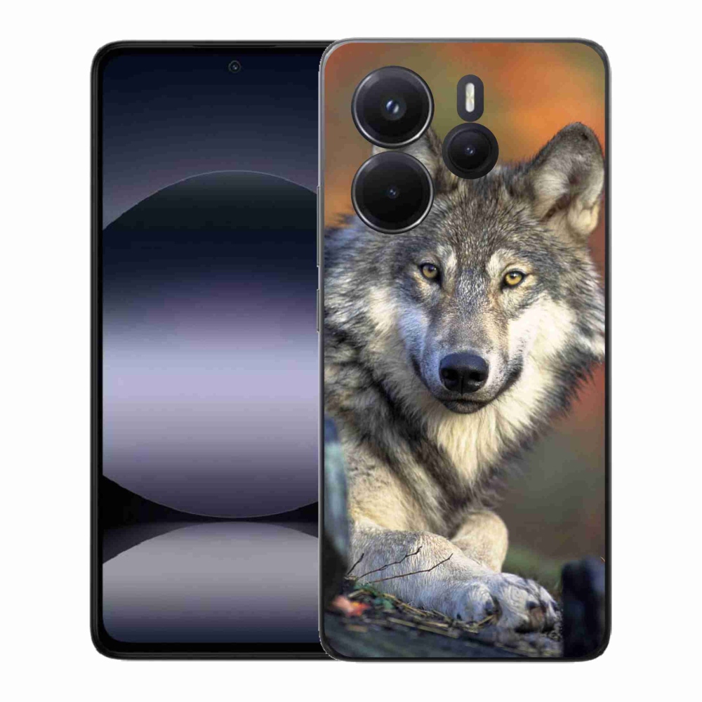 Gelový kryt mmCase na Xiaomi Redmi Note 14 - vlk