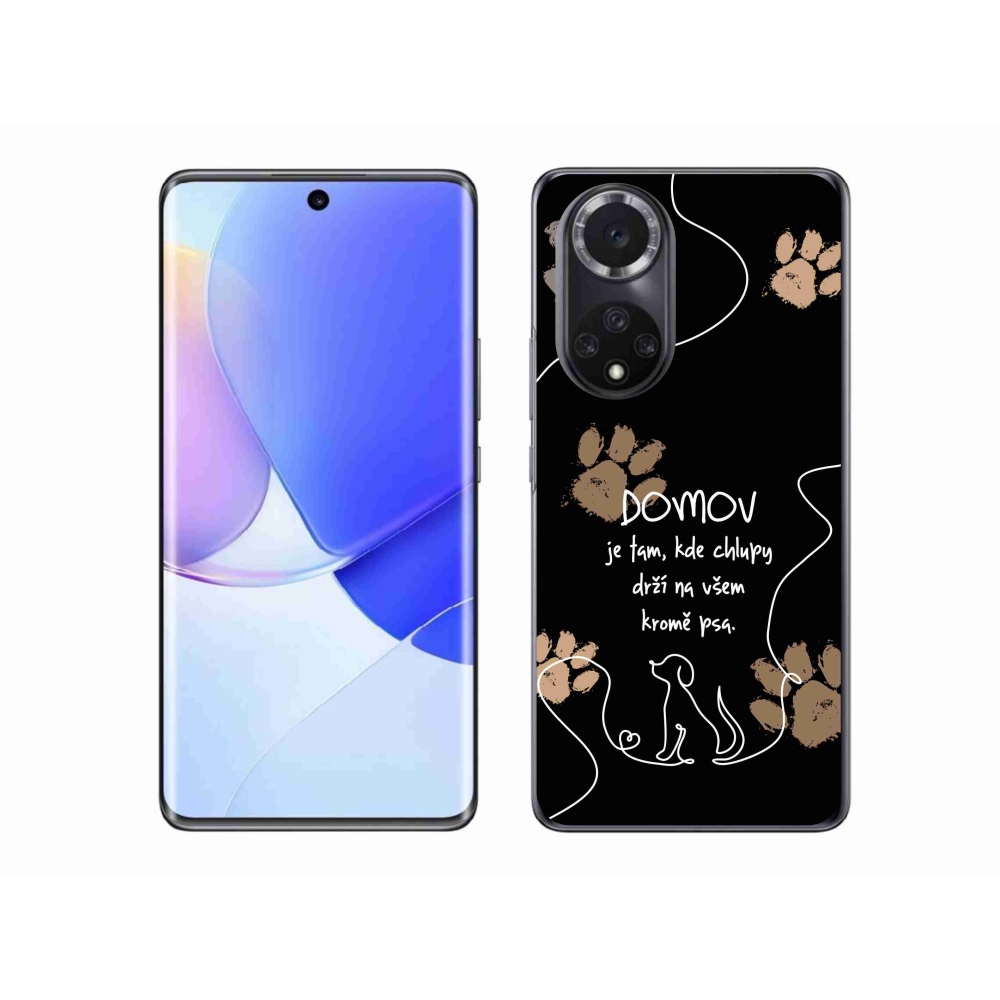 Gelový kryt mmCase na Honor 50 - psí motiv černé pozadí