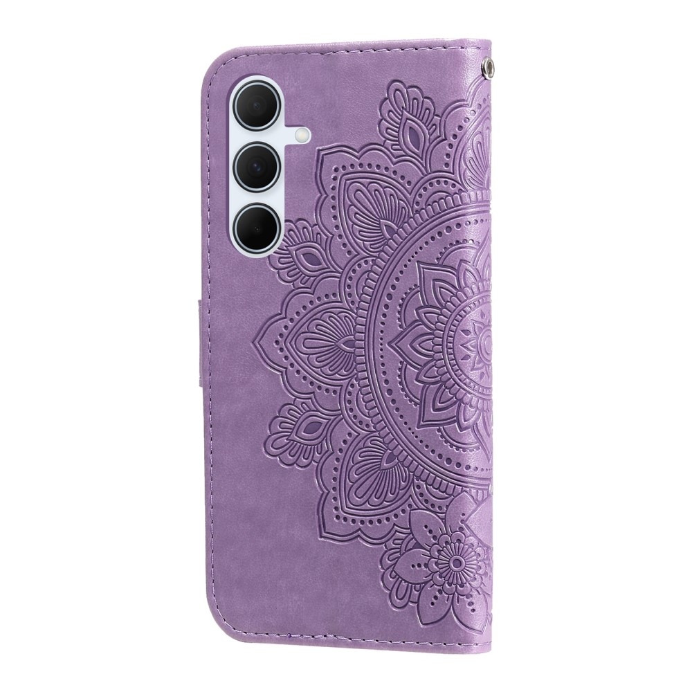 Mandala knížkové pouzdro na Samsung Galaxy A36 5G - fialové