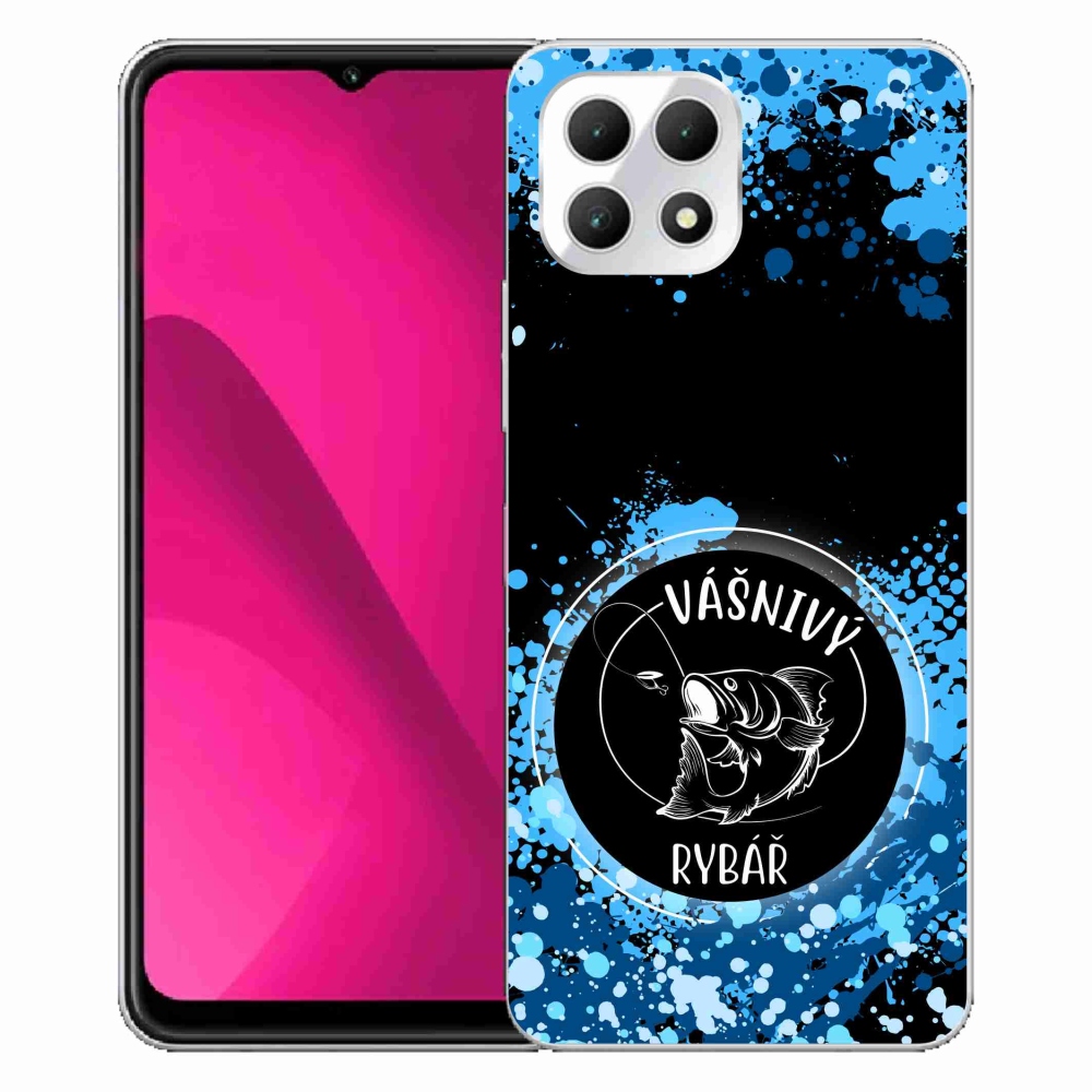 Gelový kryt mmCase na T-Mobile T Phone 2 - vášnivý rybář černé pozadí