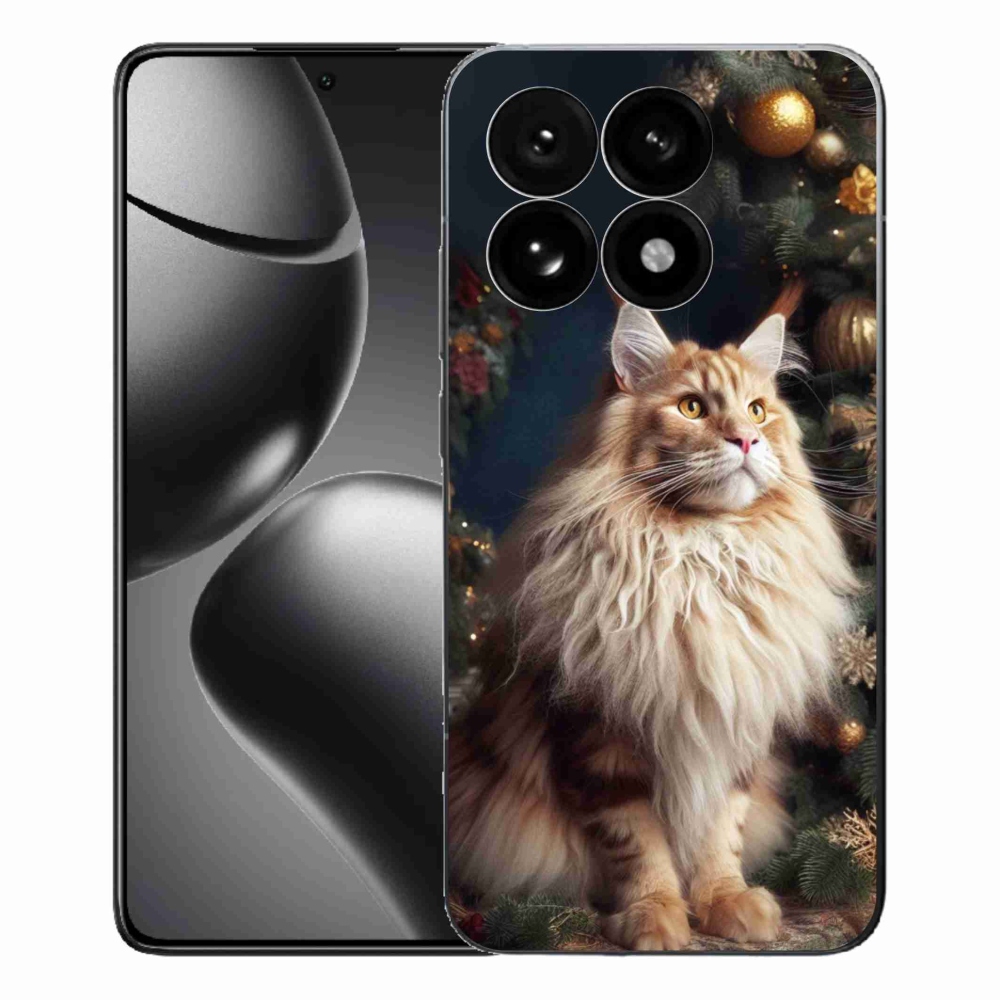 Gelový kryt mmCase na Xiaomi 15T - kočka u stromku