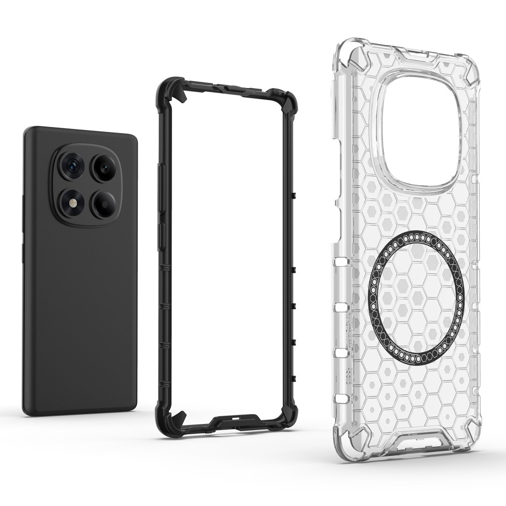 Honey odolný kryt s MagSafe na Xiaomi Redmi Note 14 Pro - průhledný