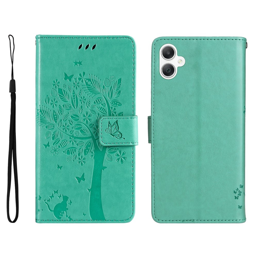 Trees knížkové pouzdro na Samsung Galaxy A06 4G - modrozelené