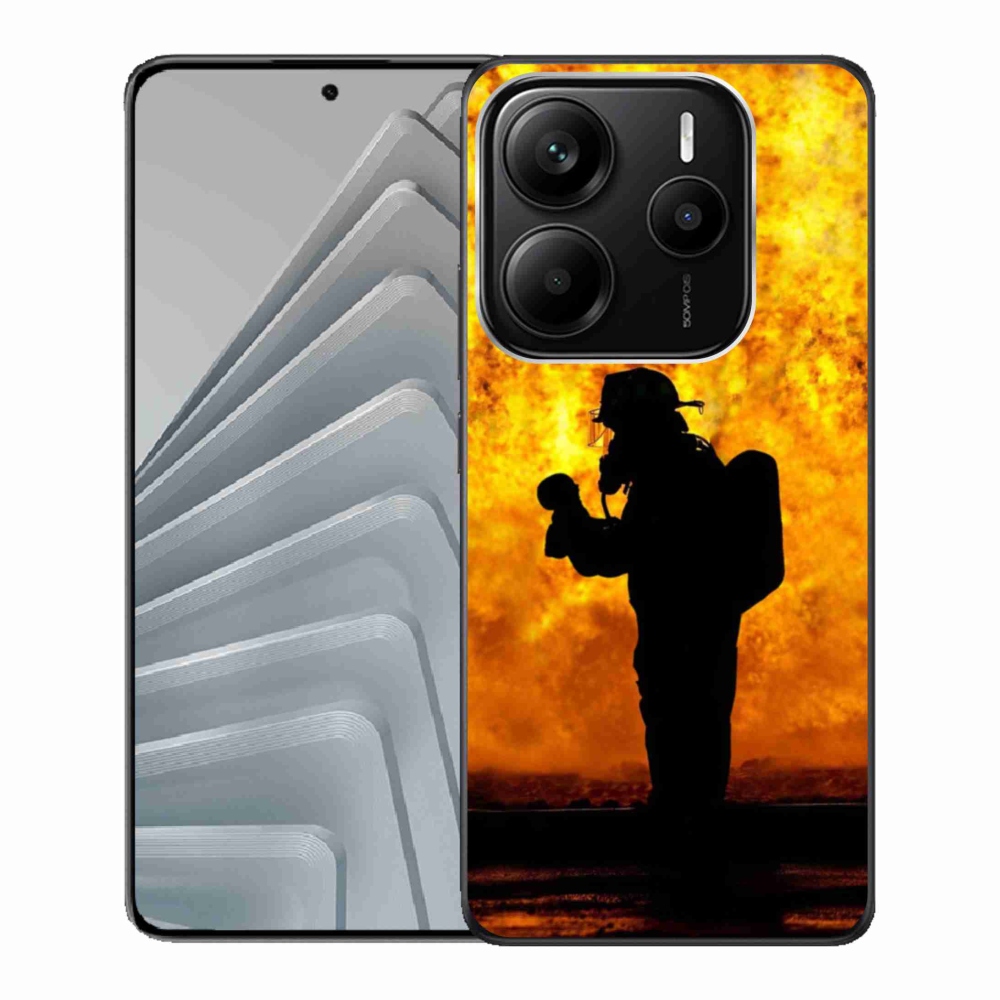 Gelový kryt mmCase na Xiaomi Redmi Note 14 5G - hasič