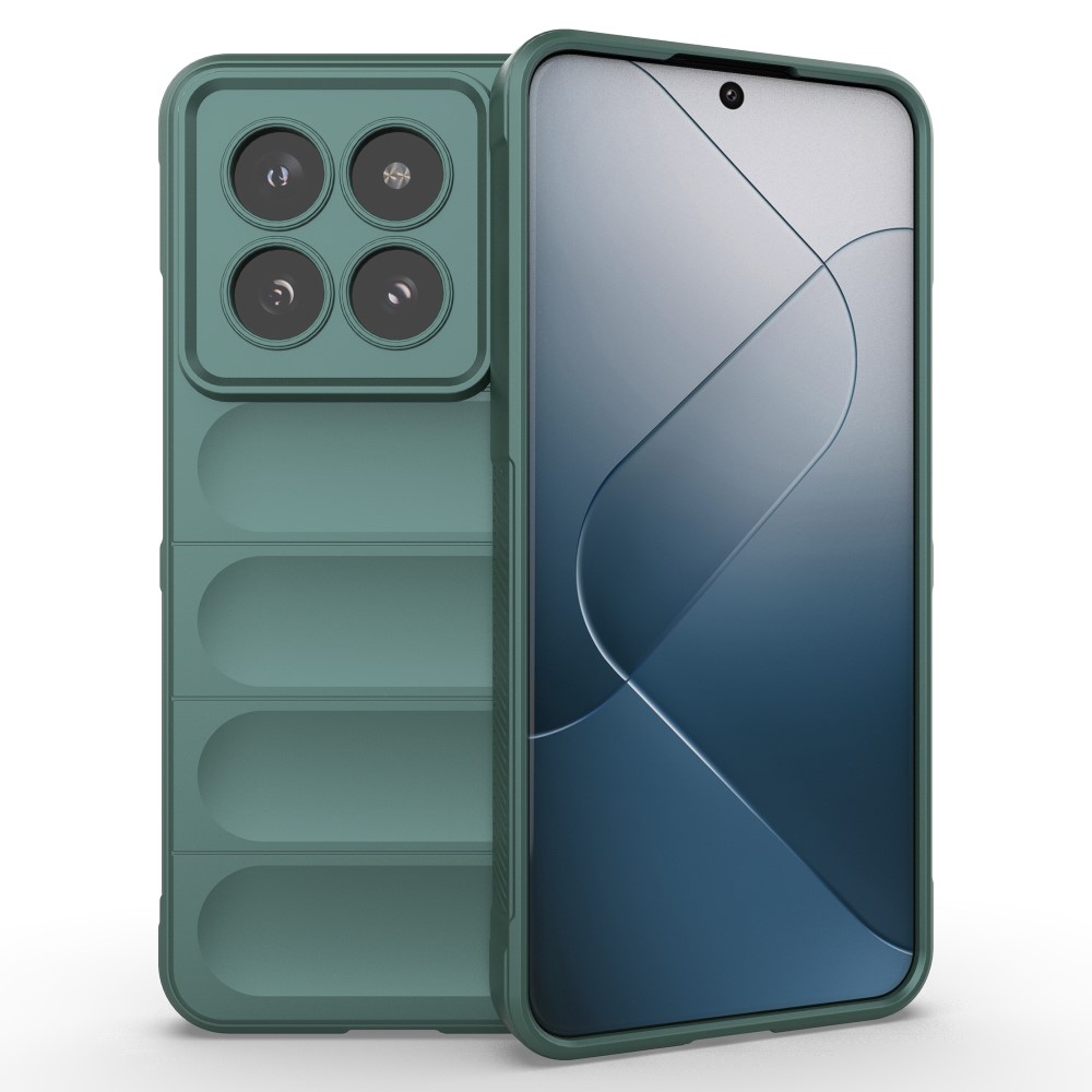 Rugg odolný gelový obal na Xiaomi 14 Pro - zelený