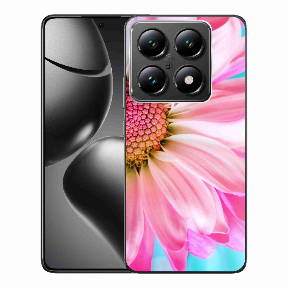 Gelový kryt mmCase na Xiaomi 14T Pro - růžová květina