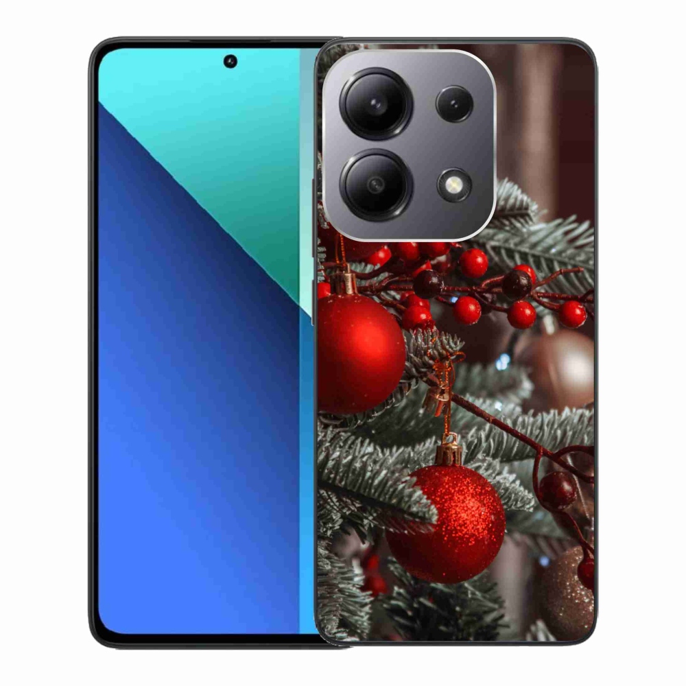 Gelový kryt mmCase na Xiaomi Redmi Note 13 - vánoční ozdoby 2