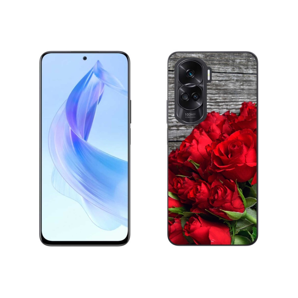 Gelový kryt mmCase na Honor 90 Lite - červené růže