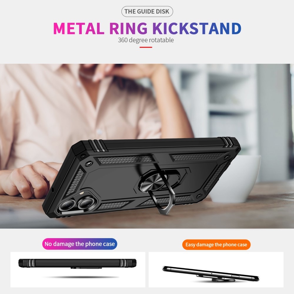Rings odolný kryt na Samsung Galaxy A06 4G - černý