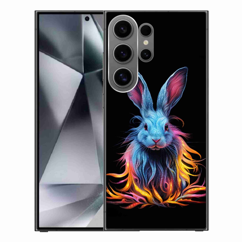 Gelový kryt mmCase na Samsung Galaxy S24 Ultra - abstraktní zajíc
