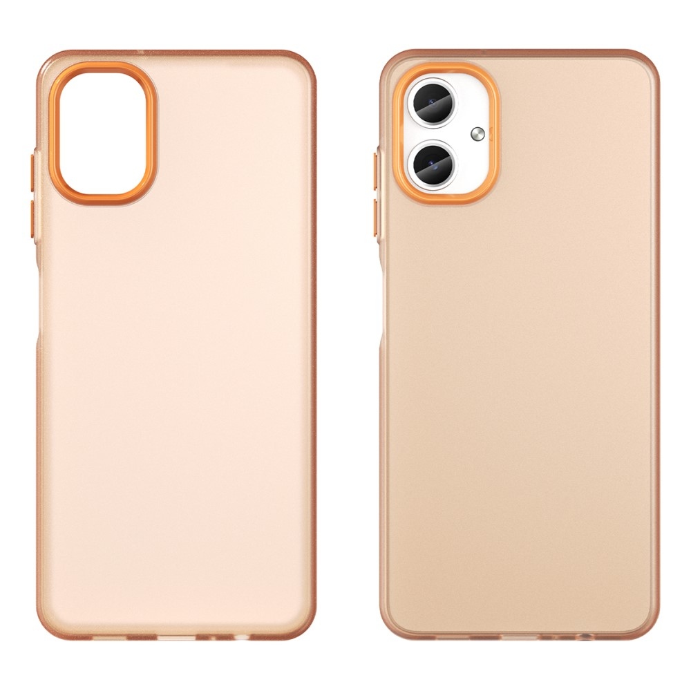 Candys matný gelový obal na Samsung Galaxy A06 4G - oranžový