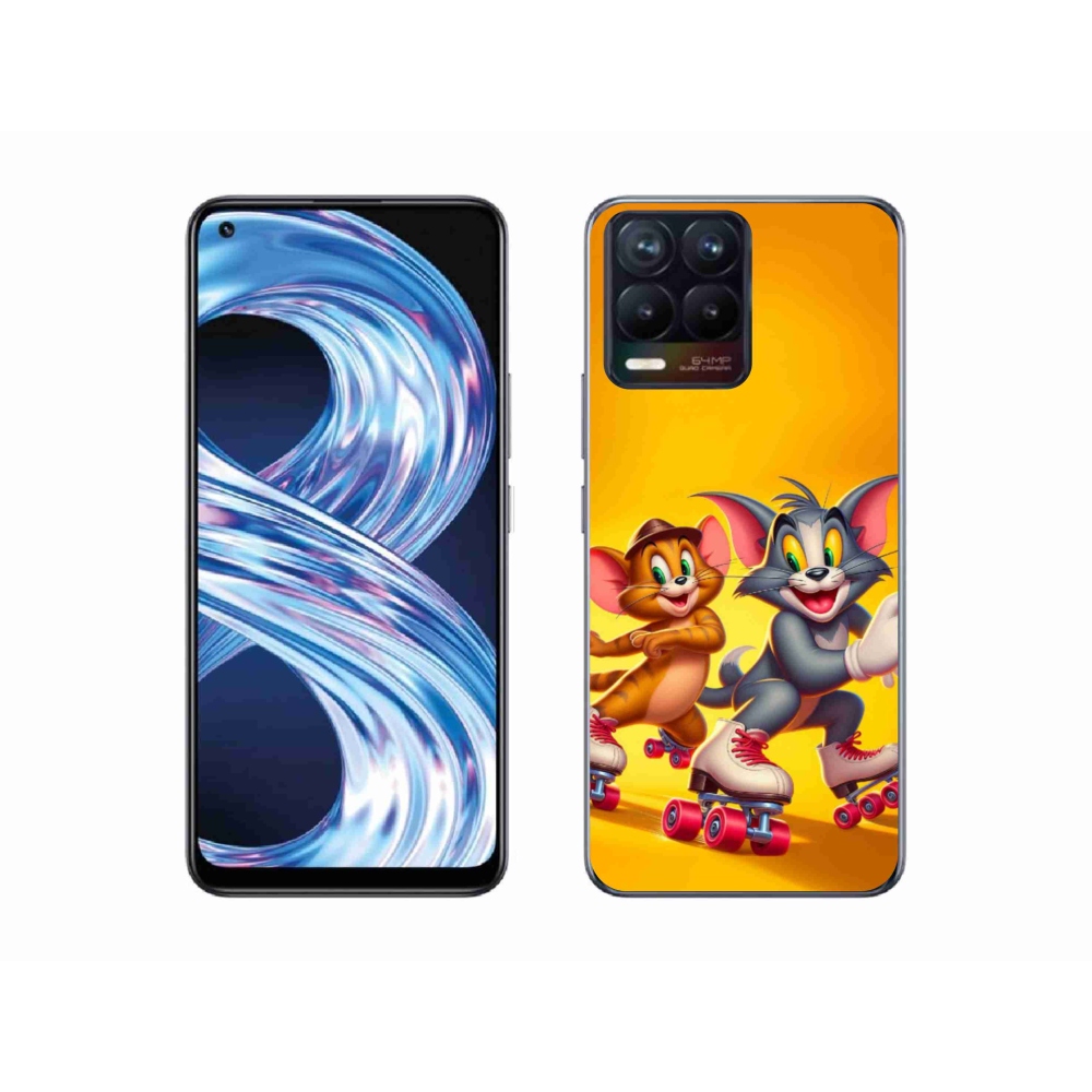 Gelový kryt mmCase na Realme 8 Pro - tom a jerry