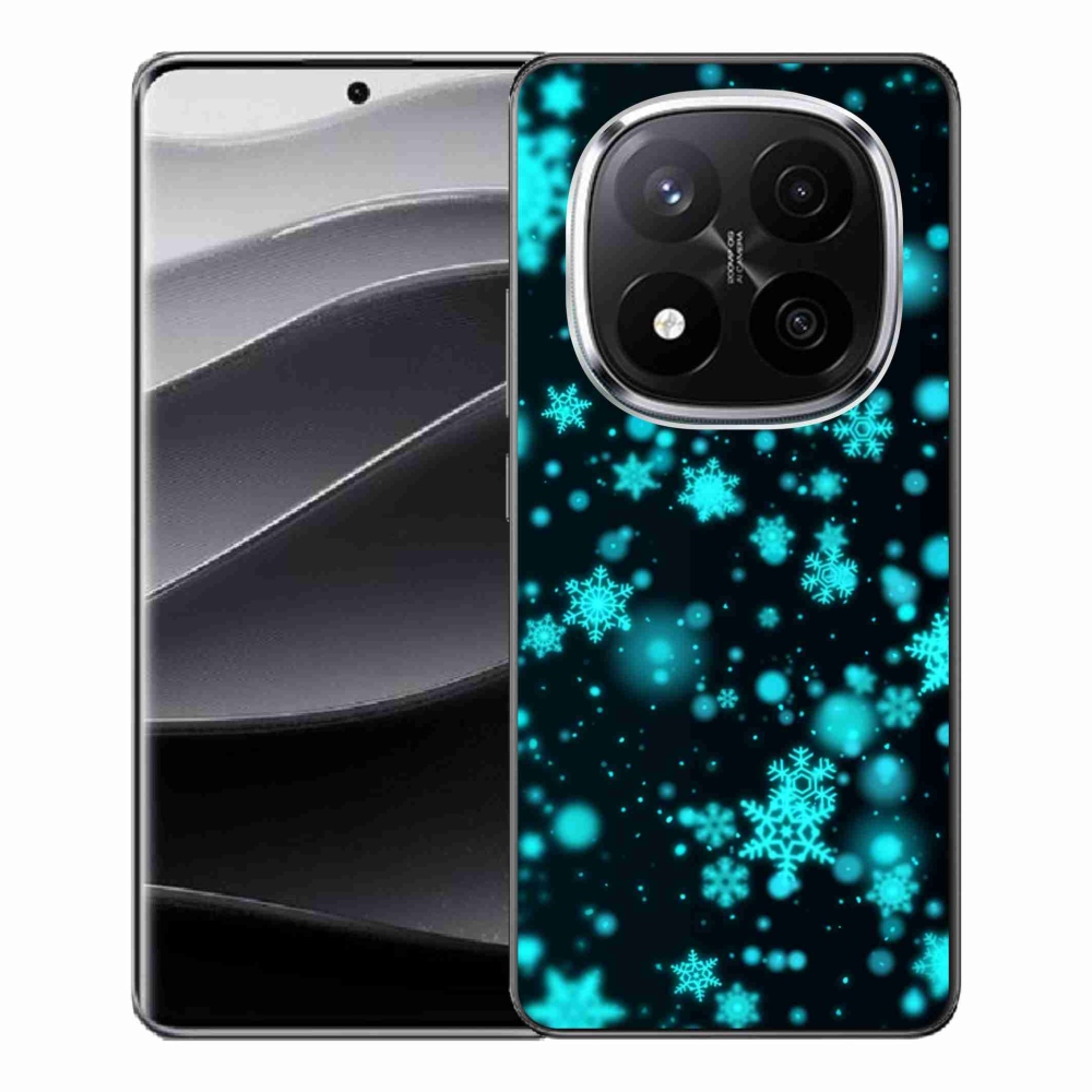 Gelový kryt mmCase na Xiaomi Redmi Note 14 Pro+ 5G - sněhové vločky 1