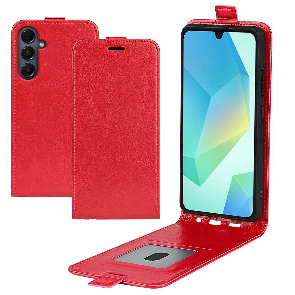 Vertical knížkové pouzdro na Samsung Galaxy A17 5G - červené