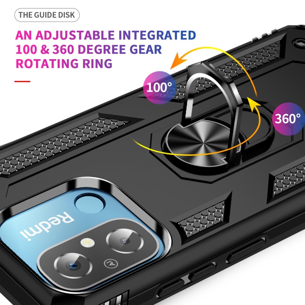 Ring odolný kryt na Xiaomi Redmi 12C - černý