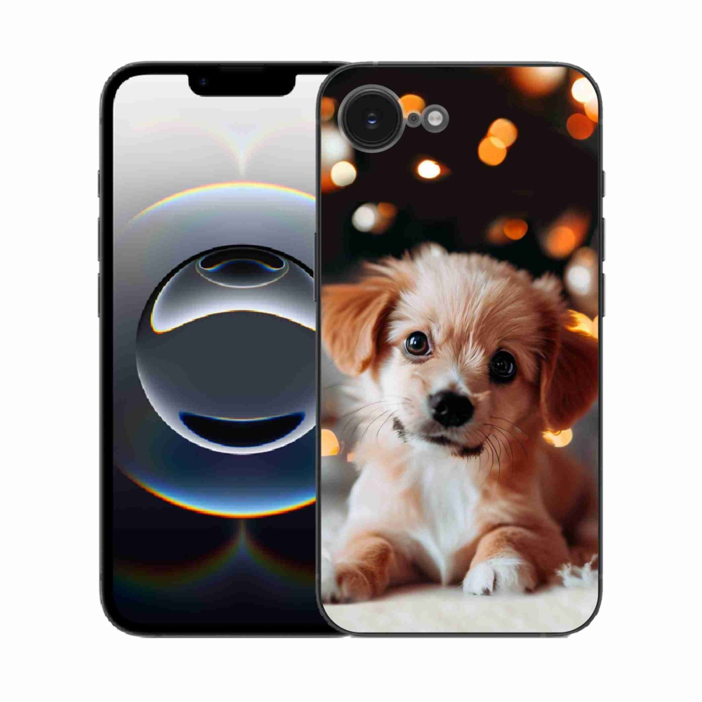 Gelový kryt mmCase na iPhone 16e - štěňátko