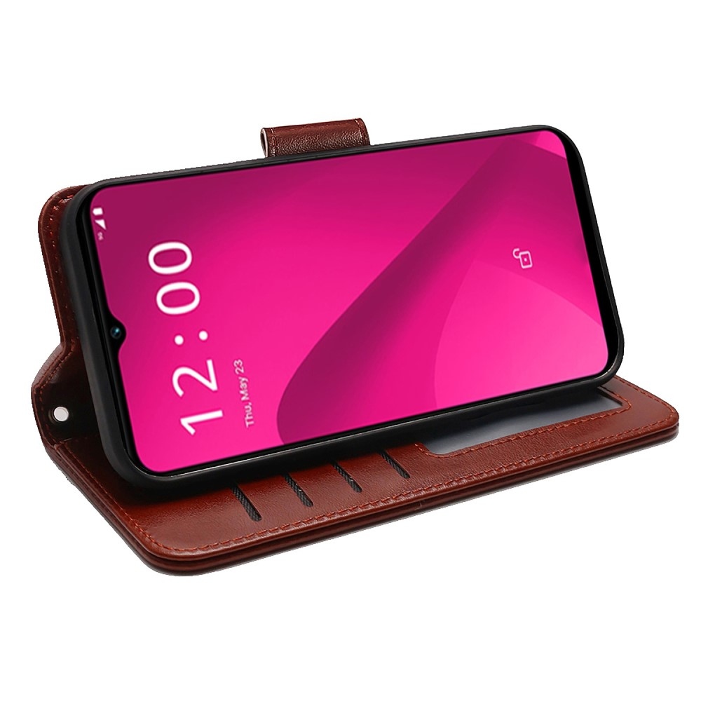 Strong knížkové pouzdro na T-Mobile T Phone 2 - hnědé