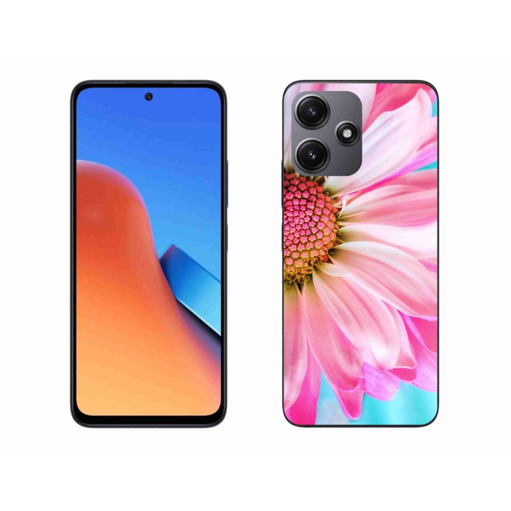 Gelový kryt mmCase na Xiaomi Redmi 12 5G - růžová květina