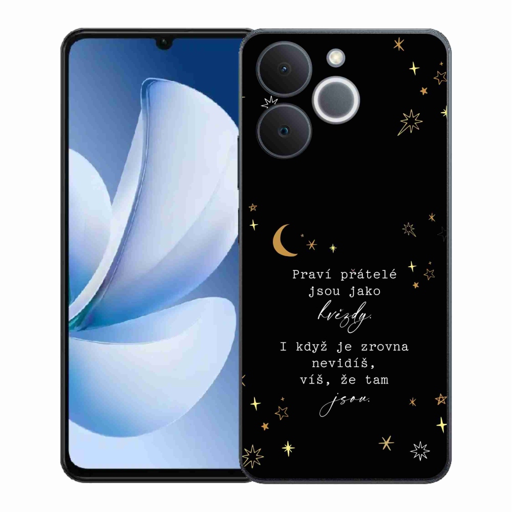 Gelový kryt mmCase na Realme Note 70T - citát 6 černé pozadí