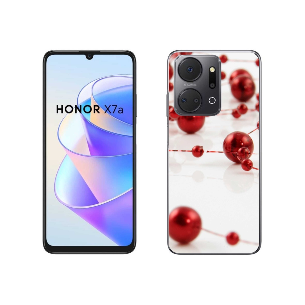 Gelový kryt mmCase na Honor X7a - vánoční řetěz
