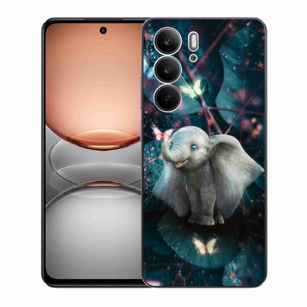 Gelový kryt mmCase na Realme C75 - roztomilý slon