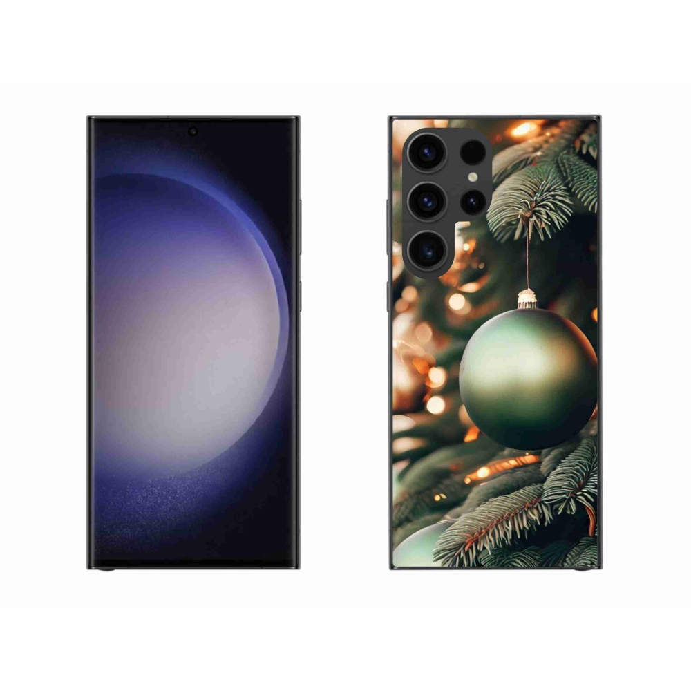 Gelový kryt mmCase na Samsung Galaxy S23 Ultra 5G - vánoční ozdoby 1