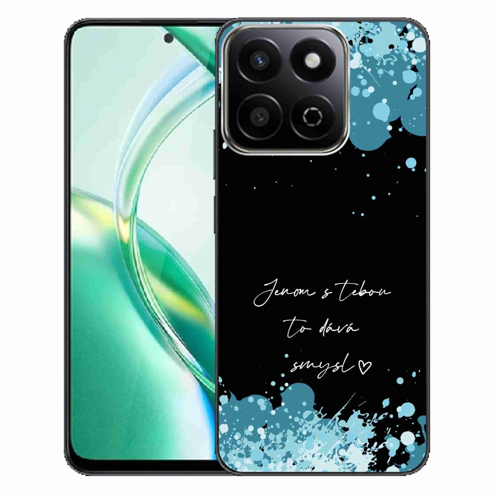 Gelový kryt mmCase na Honor 200 Smart 5G - zamilovaný text černé pozadí