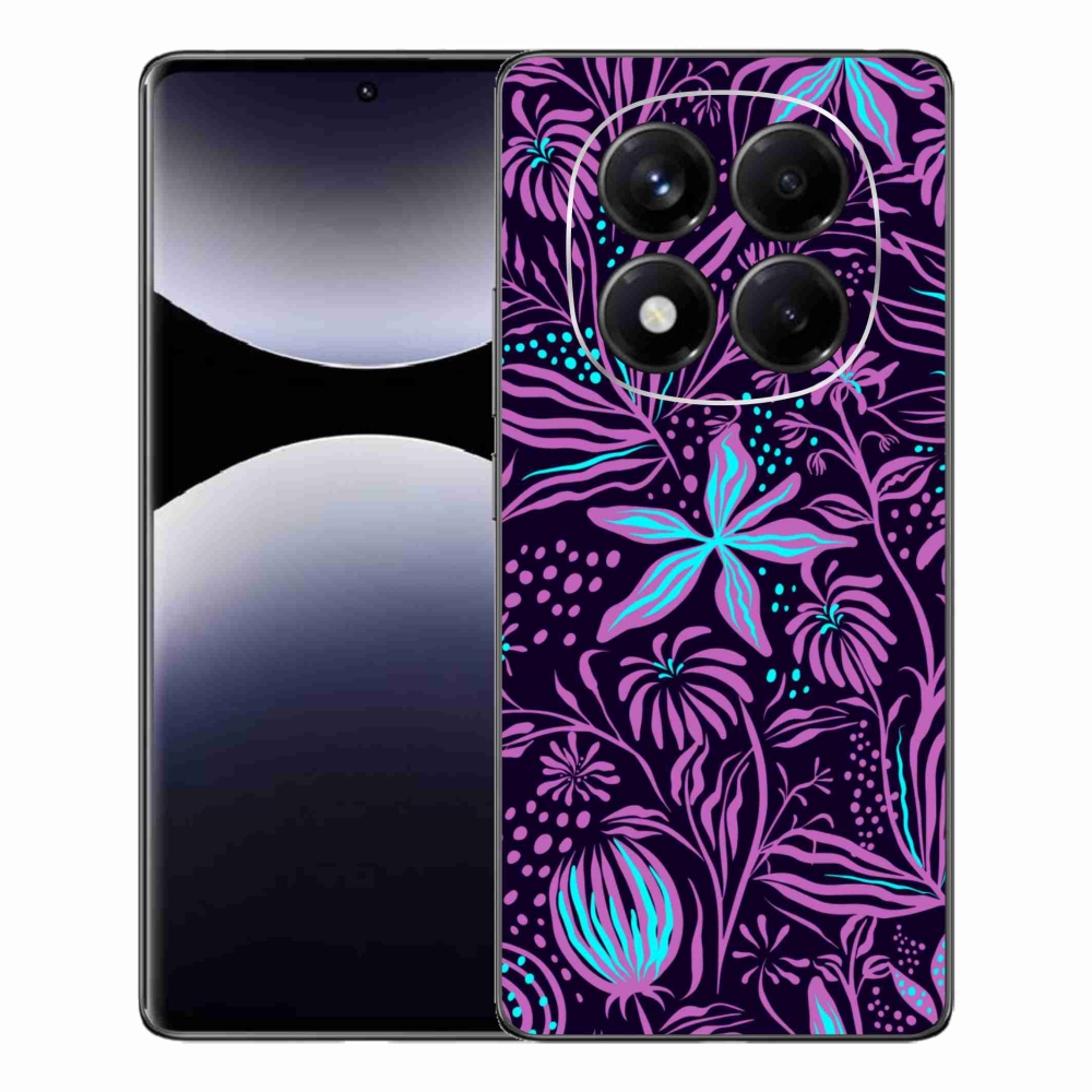 Gelový kryt mmCase na Xiaomi Redmi Note 14 Pro - květiny 2