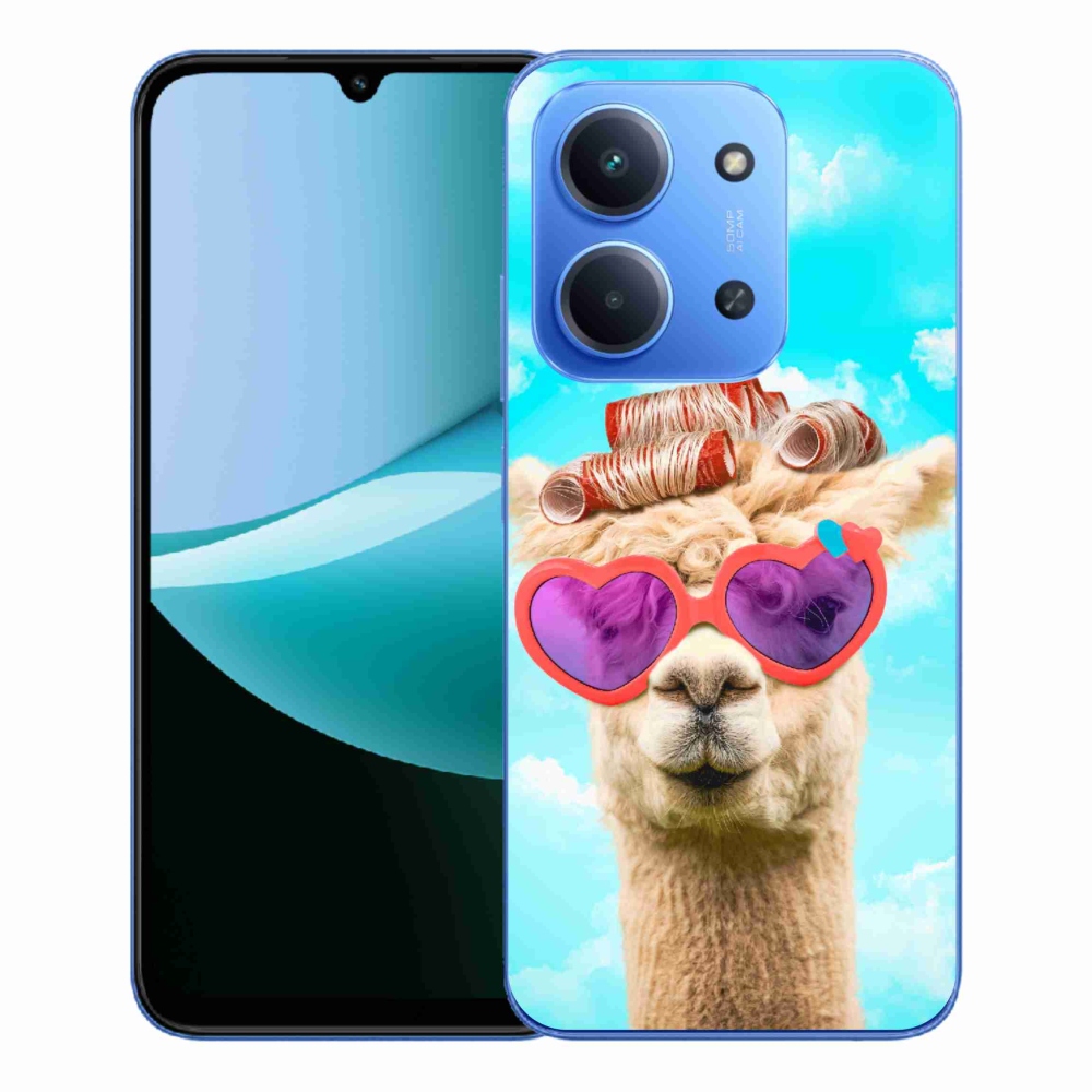 Gelový kryt mmCase na Xiaomi Redmi 15C 4G/5G (173mm) - lama s brýlemi