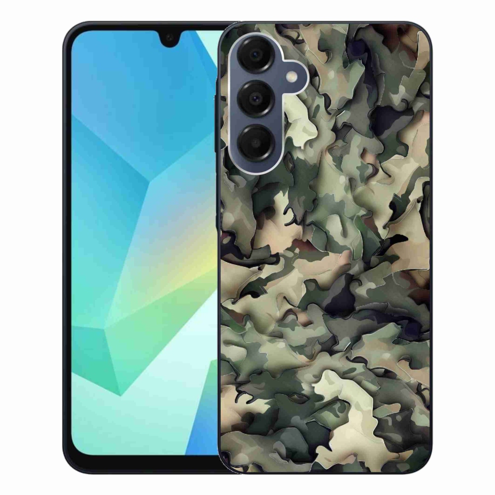Gelový kryt mmCase na Samsung Galaxy A16 4G/5G - maskáčový vzor 9