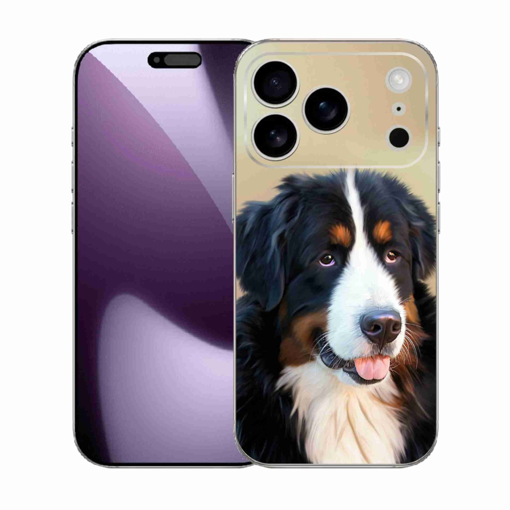Gelový kryt mmCase na iPhone 17 Pro - bernský salašnický pes