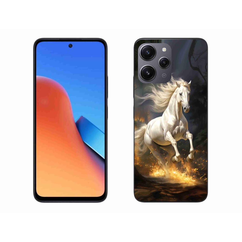 Gelový kryt mmCase na Xiaomi Redmi 12 - bílý kůň 2