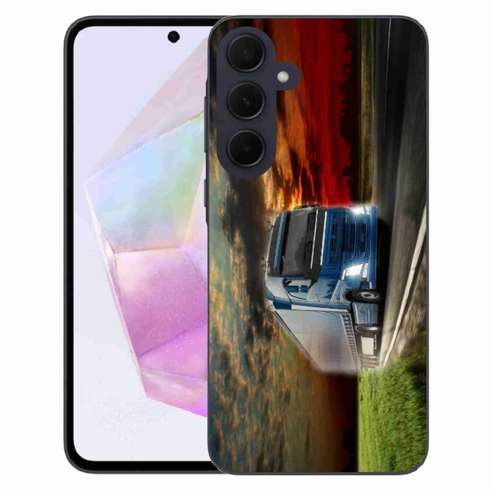 Gelový kryt mmCase na Samsung Galaxy A35 5G - kamion 4