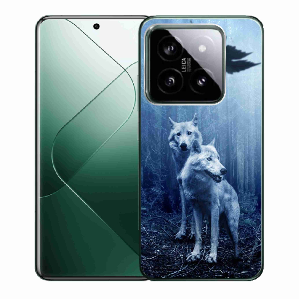 Gelový kryt mmCase na Xiaomi 14 - vlci v lese