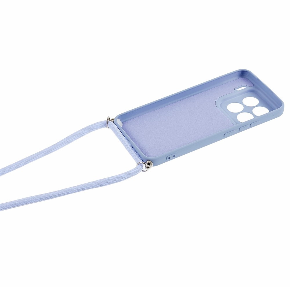 Lining gelový obal se šňůrkou na Xiaomi 15 Pro - světlefialový